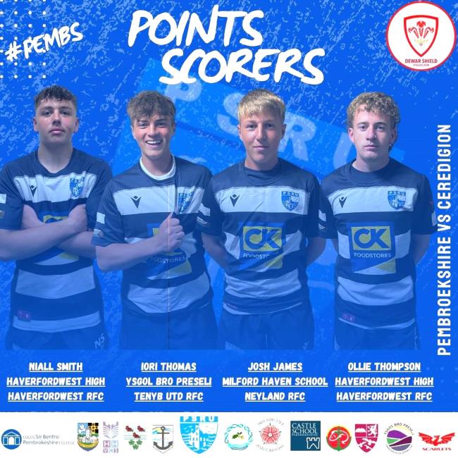 Four try scorers for Pembrokeshire